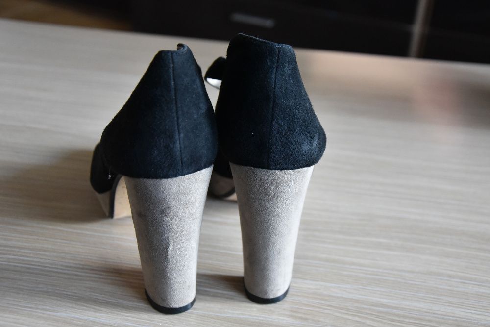 buty sandałki Clarks, rrozmiar 39, kolor czarno-beżowy/10/