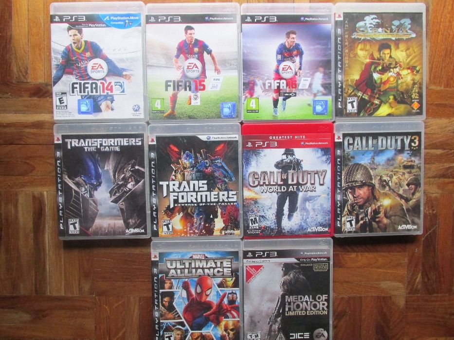 Lote de 4 jogos PS3