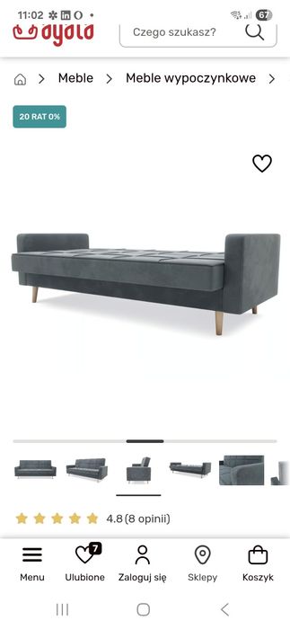 Sofa / wersalka PEAK NEW (agata meble)