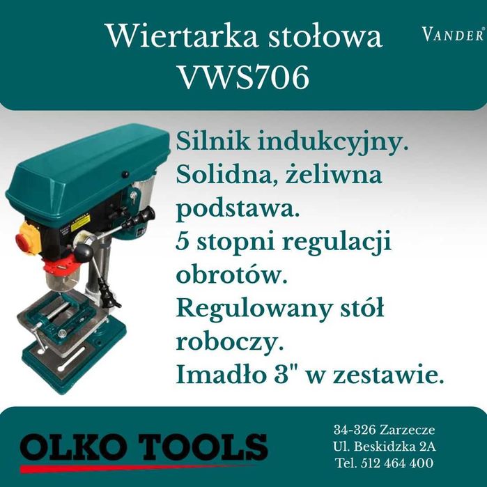 Wiertarka stołowa Vander VWS706