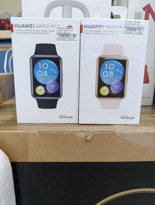 Смарт-годинник Huawei Watch Fit 2 Midnight Black, Sakura Pink