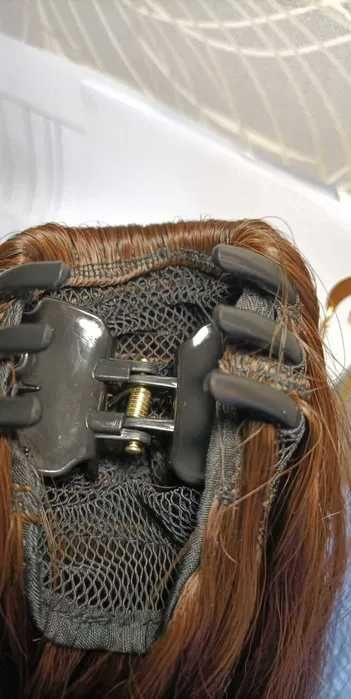 Kucyk kitek doczepiane włosy przedłużone 50 cm na klamrę pięknie wyko