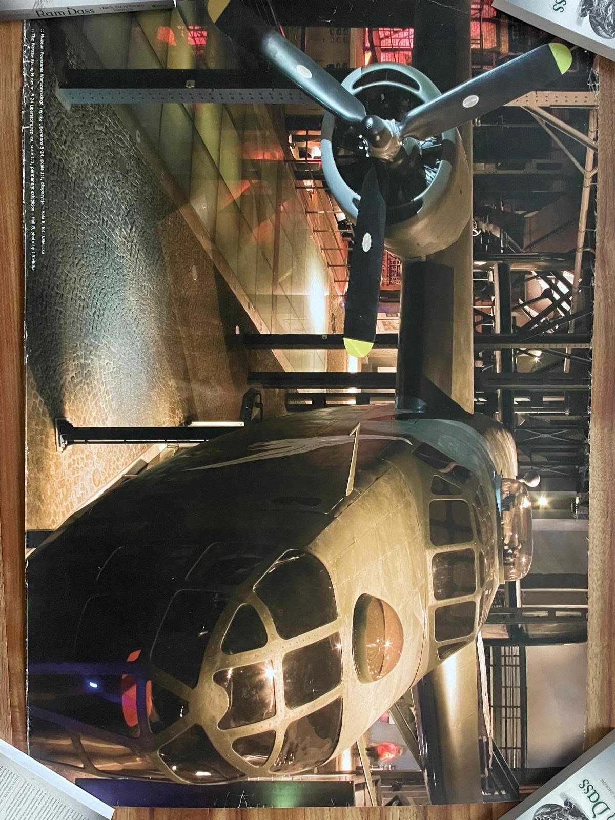 Plakat  bombowiec Liberator B-24J  Muzeum Powstania Warszawskiego