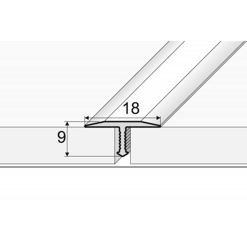 Listwa łączeniowa dylatacyjna aluminium Effector A76 INOX 100cm