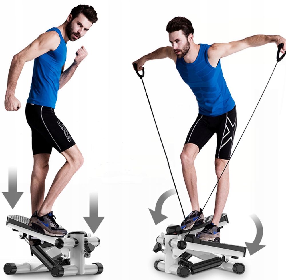Stepper z Linkami Licznikiem do Ćwiczeń Fitness Treningowy Prezent