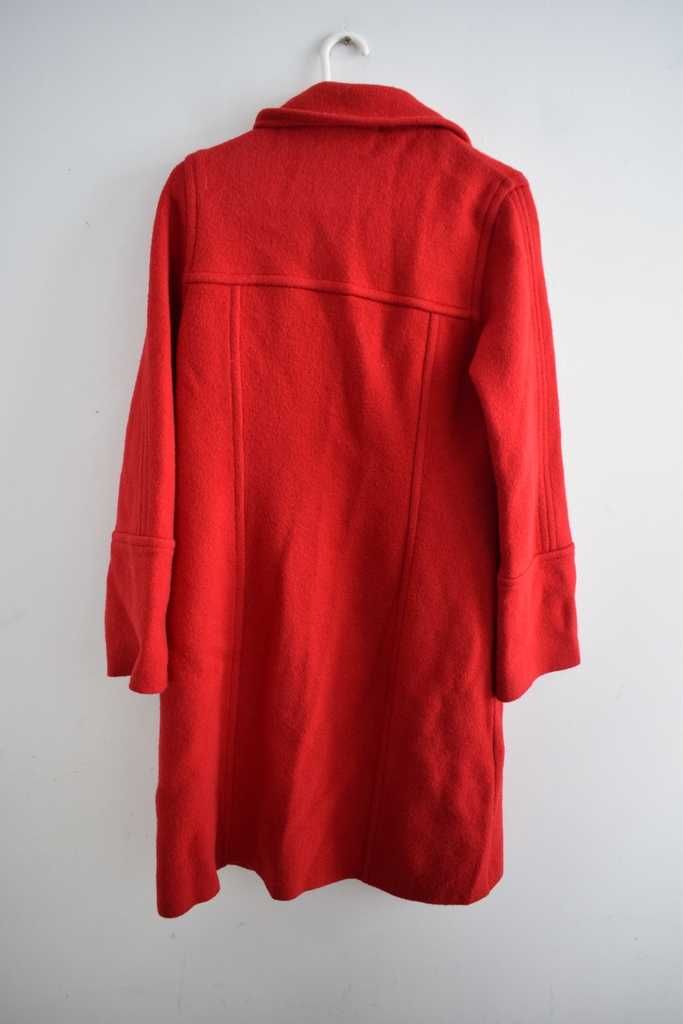 Anna Holtblad s 36 wełniany Pure New Wool 100% płaszcz czerwony 36 s m