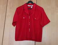 Śliczna czerwona bluzka oversize krótka