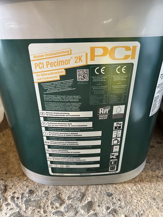 PCI Pecimor 2k bitumiczna izolacja grubowarstwowa dwuskładnikowa 30l