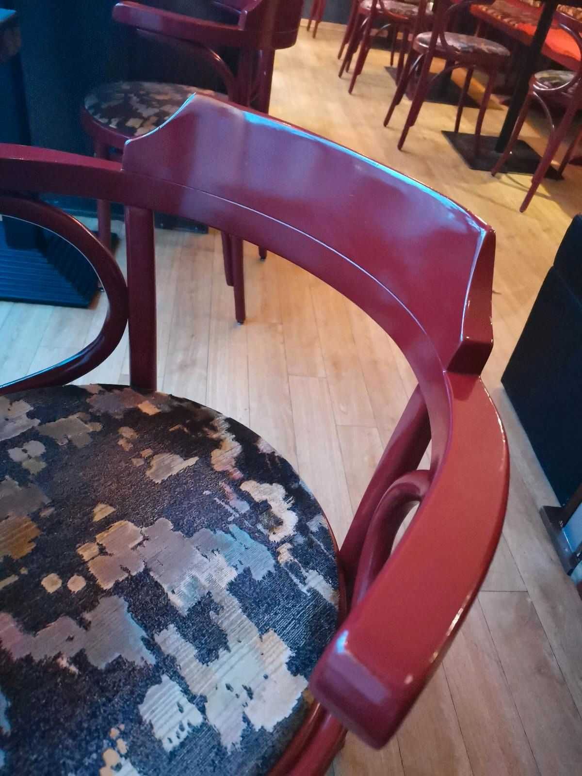 Krzesła Thonet z Podłokietnikami Drewno Gięte Nowa Niższa Cena