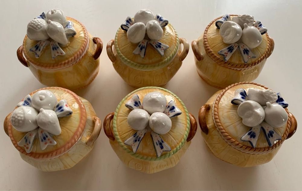 Горшок для хранения сыпучих, банка ёмкость для специй "под гжель"