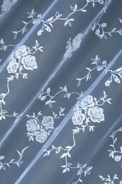 FIRANA ŻAKARDOWA 313940 /160 cm. biała. Import