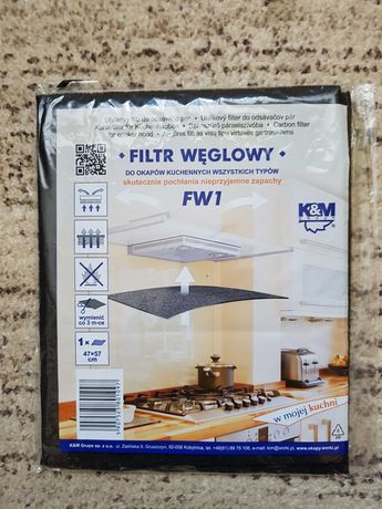 K&M FW1 Filtr węglowy do okapu