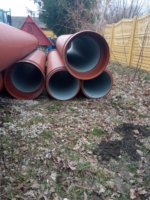 Karbowana podwójna rura fi 300, 315, 400, 500, 600 na przepust mostek