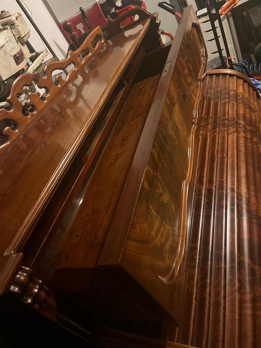 Oryginalny sekretarzyk biurko żaluzjowe Ludwik Filip biedermeier