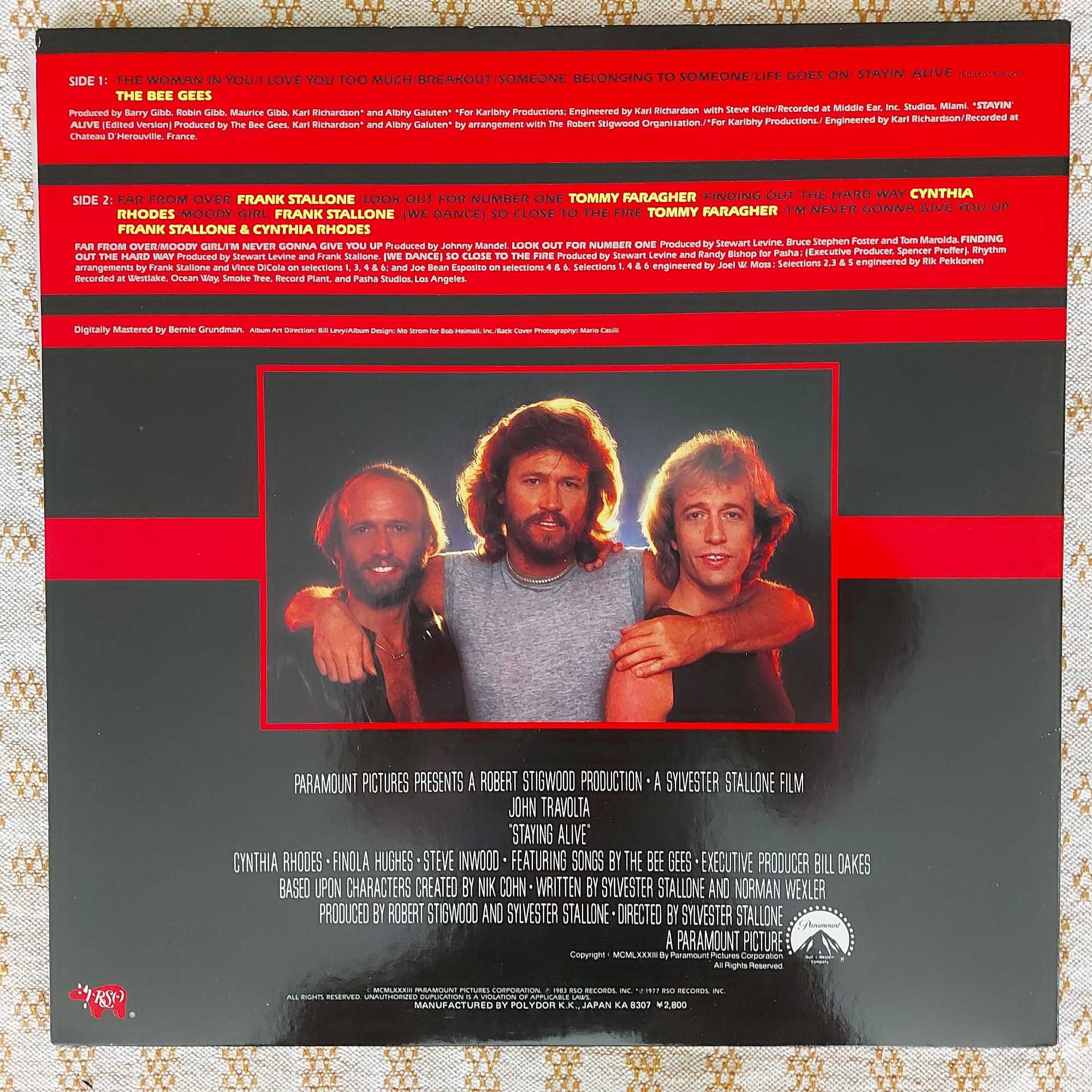 Soundtrack Staying Alive The Original Motion Pi.. 1983  japan (NM/NM-)