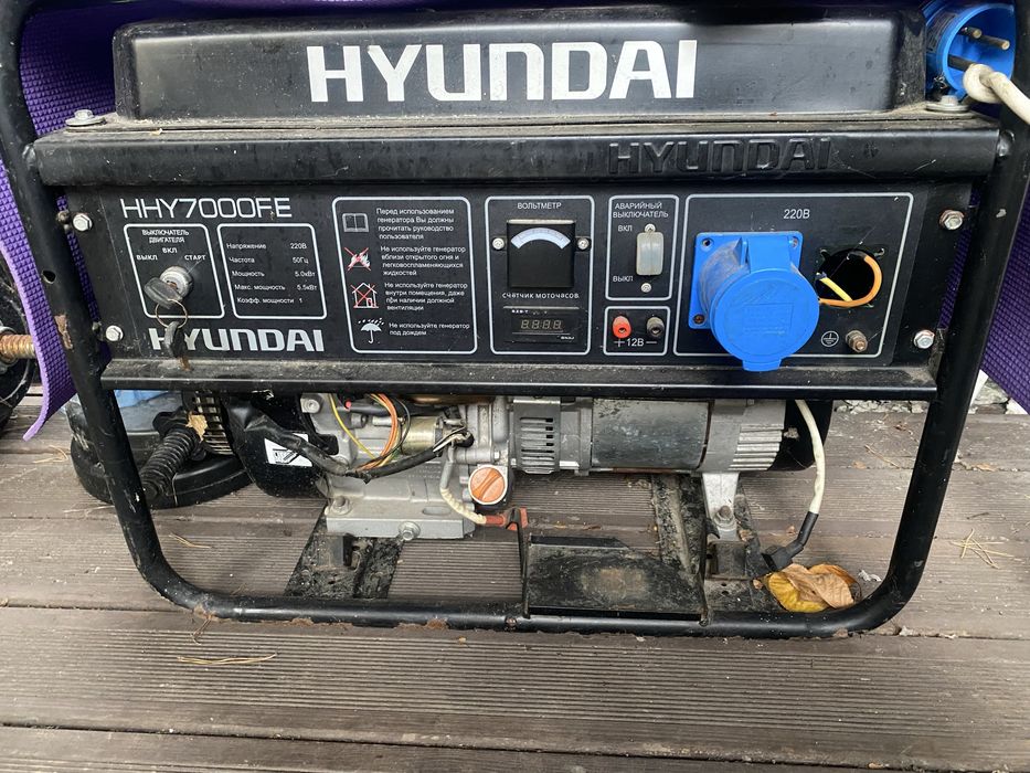 Генератор 6.5 кВт. Hunday