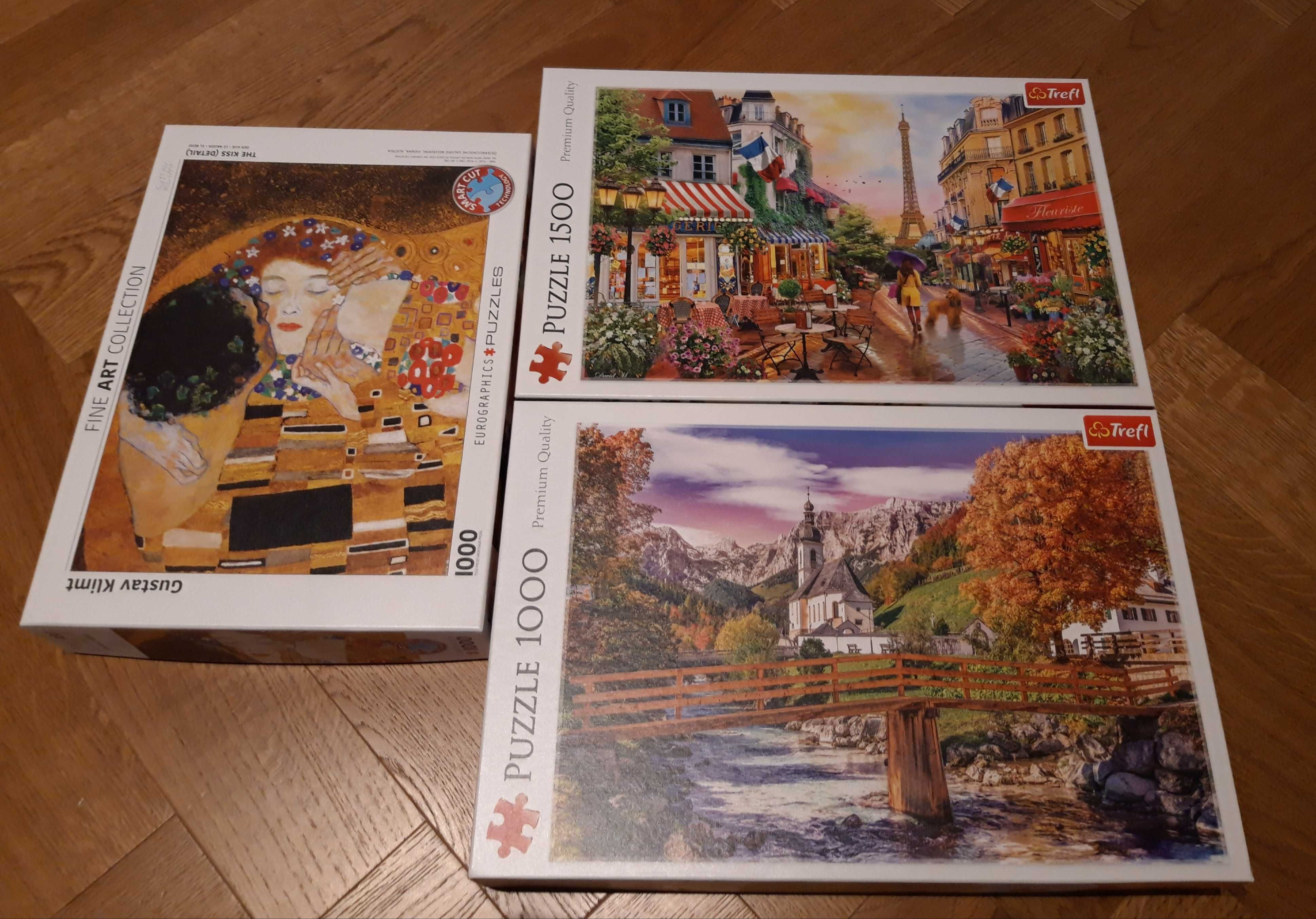 3 Puzzles 2x1000 & 1x1500 pieces