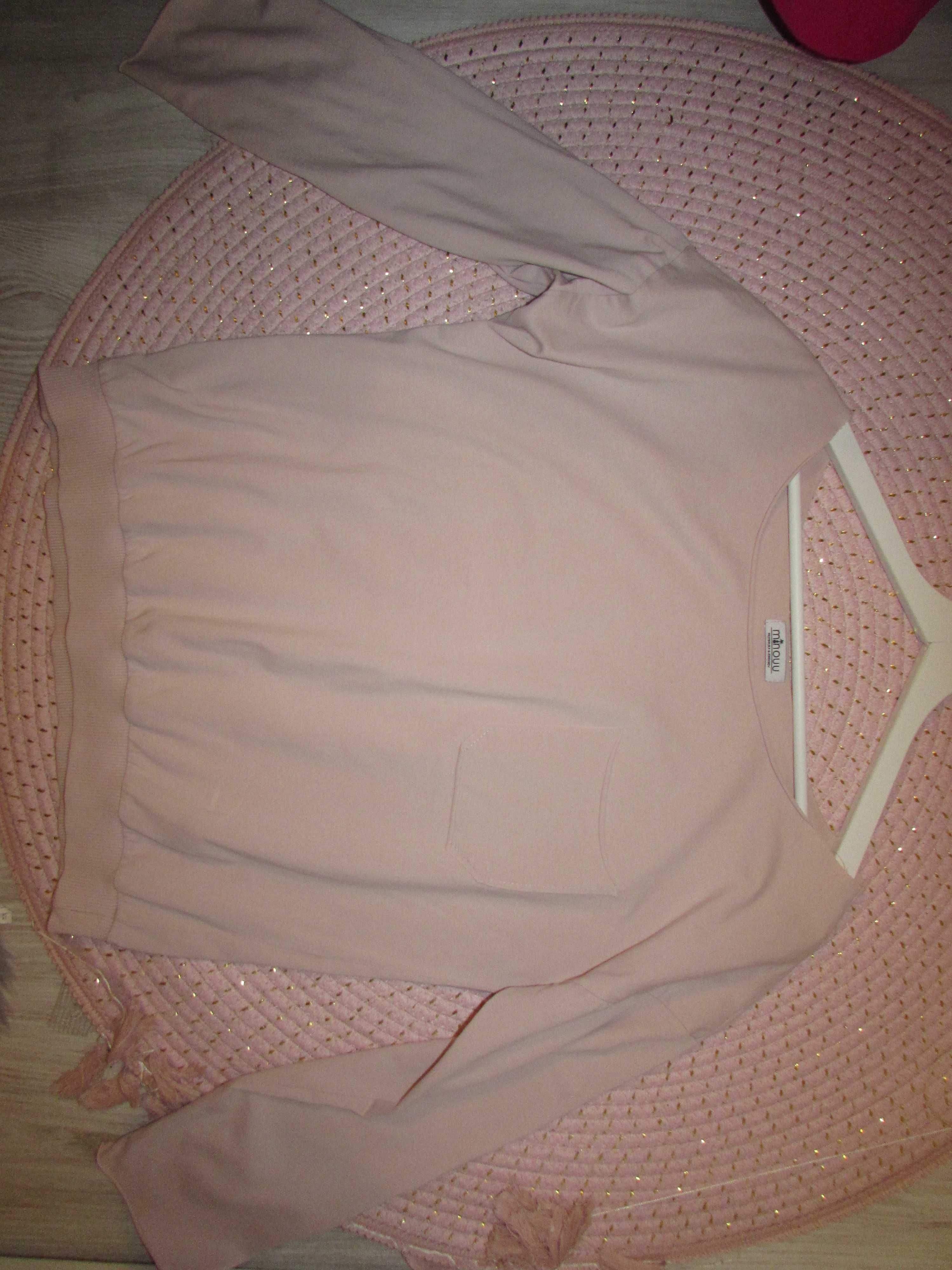 Bluzka Minouu T-shirt z kieszonką bawełna