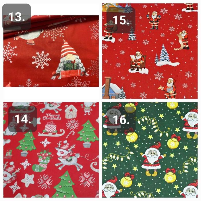 Bieżnik bawełniany świąteczny