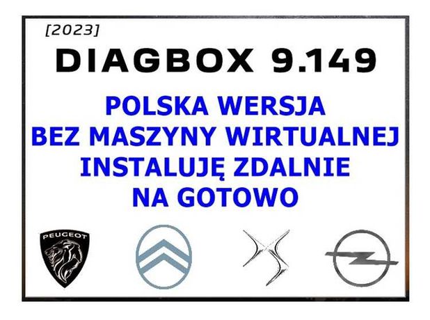 Diagbox 9.149 PL bez maszyny wirtualnej INSTALUJĘ NA GOTOWO!