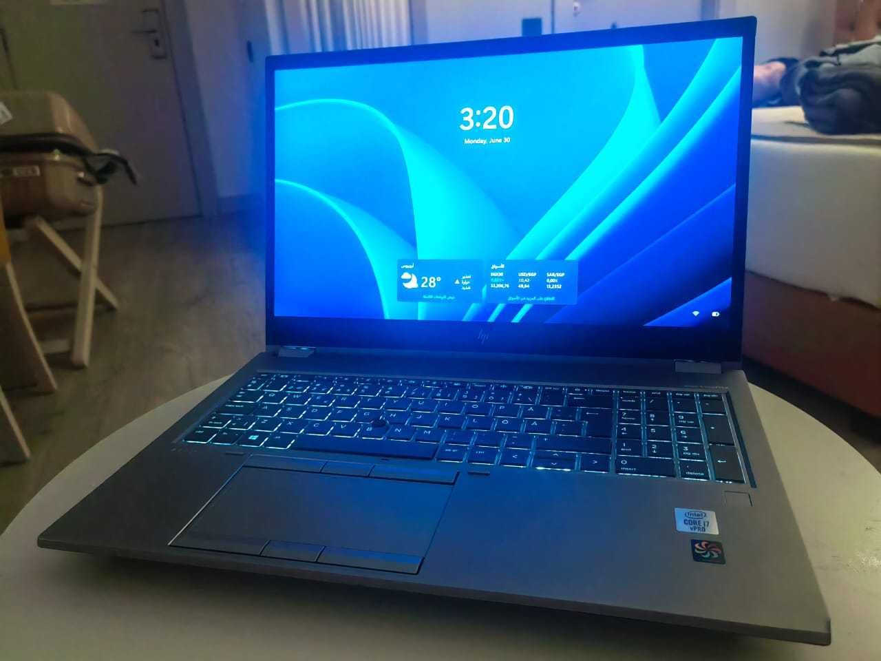 HP ZBook  Core i7 10ª Geração 32GB RAM  512GB SSD Quadro T2000 Ecrã 4K