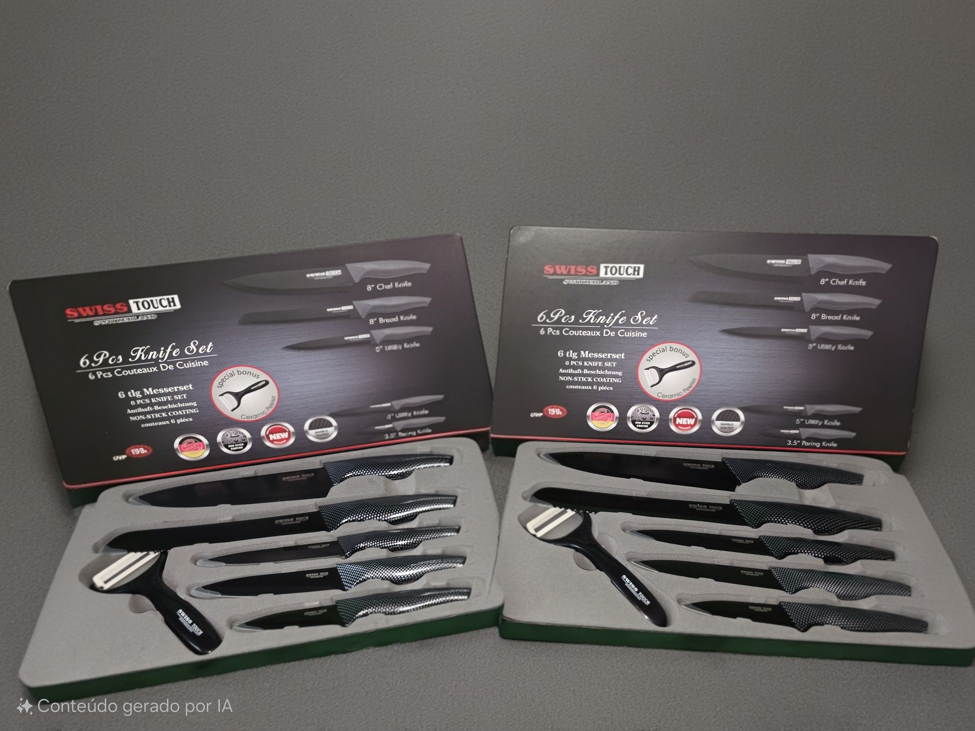 Conjuntos de facas da marca SWISS TOUCH