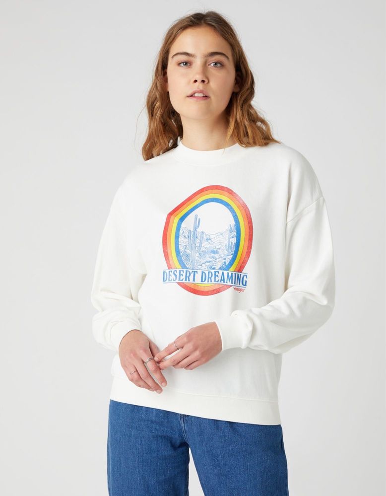 Bluza Wrangler RETRO SWEAT biała