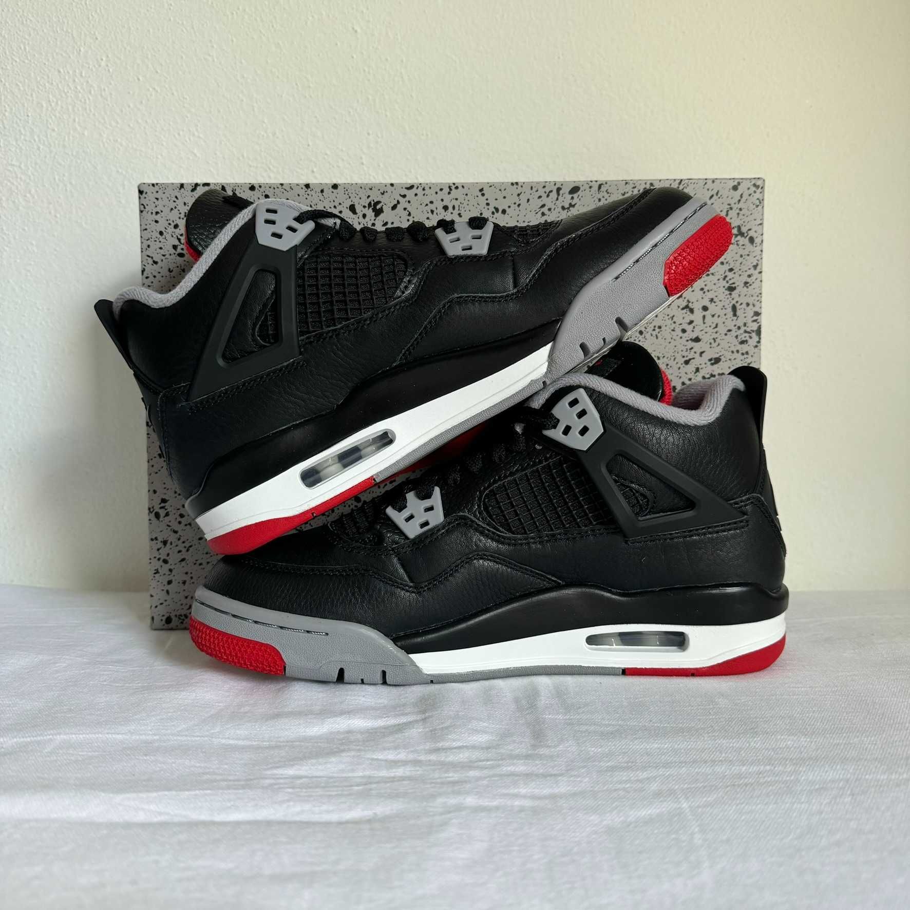 Air Jordan 4 "Bred Reimagined" (GS) - Tamanho 40