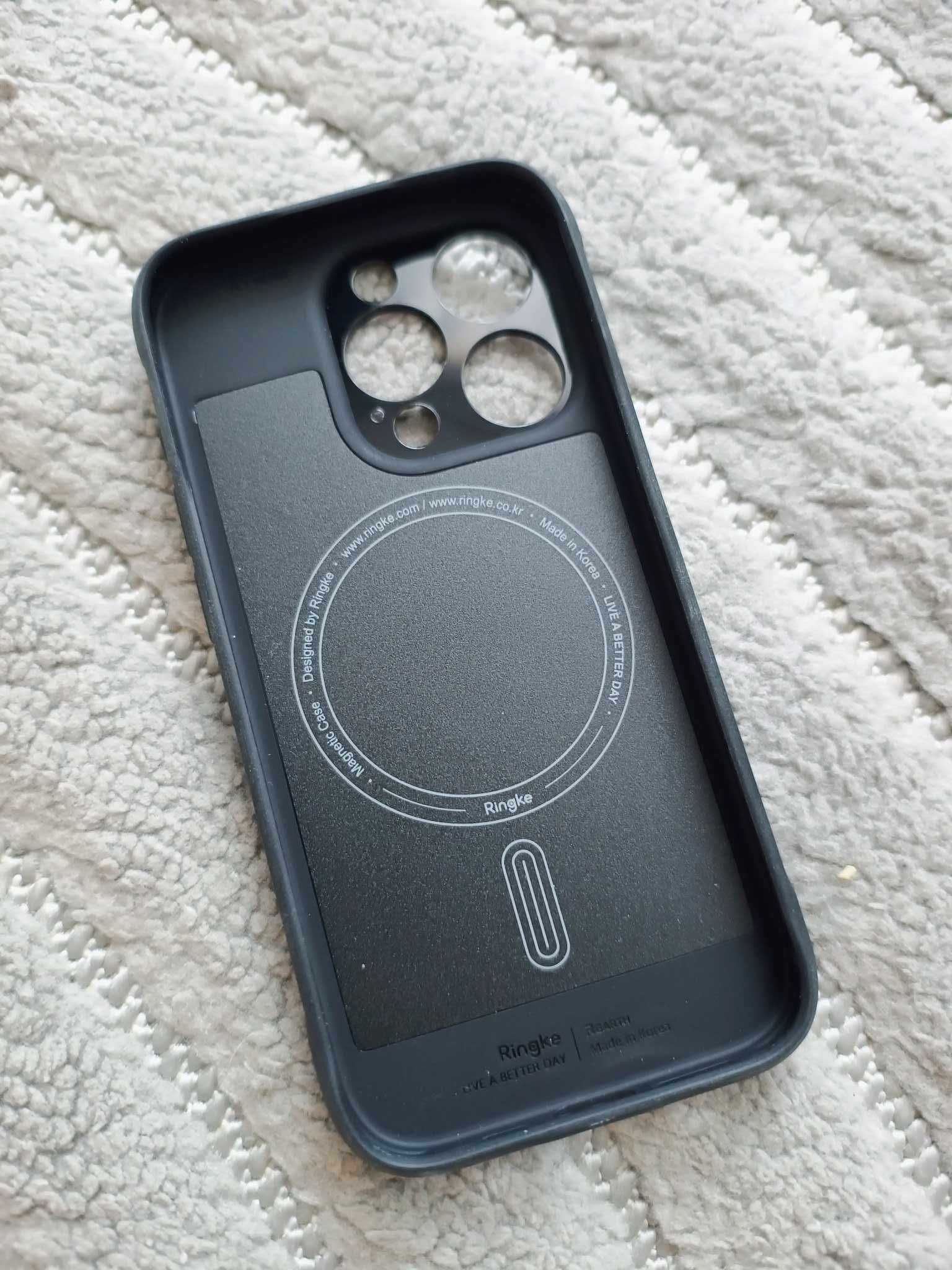 Etui Ringke Onyx MagSafe na iPhone 15 Pro - czarny