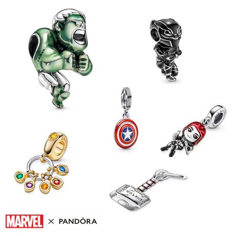 Oryginalna Pandora Charmsy , Marvel, Avengers różne rodzaje do wyboru