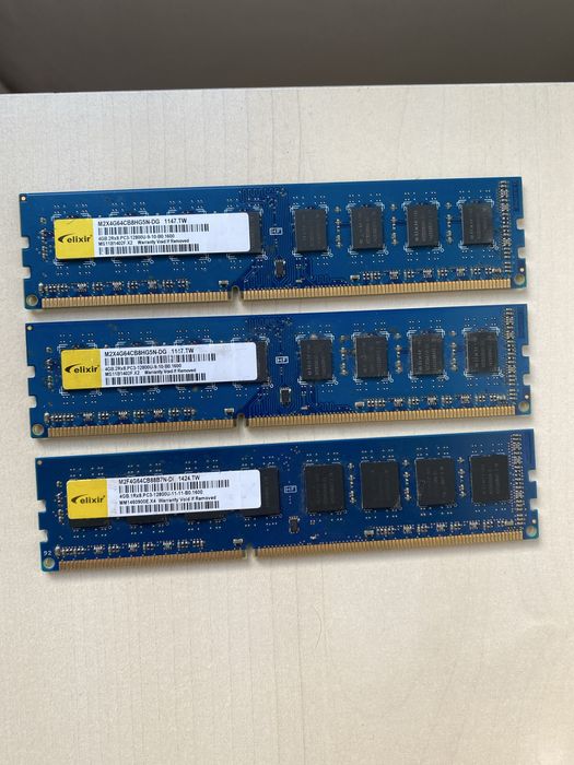 Pamięć RAM DDR3 3x4 GB Elixir 1600Mhz