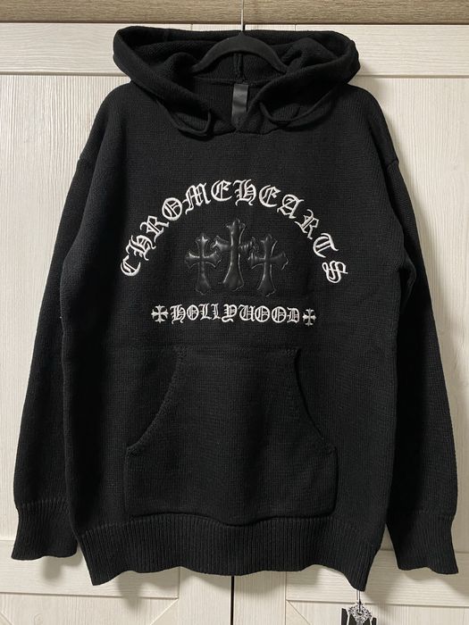 Худі светр чоловічий CHROME HEARTS оригінал чорний made in USA