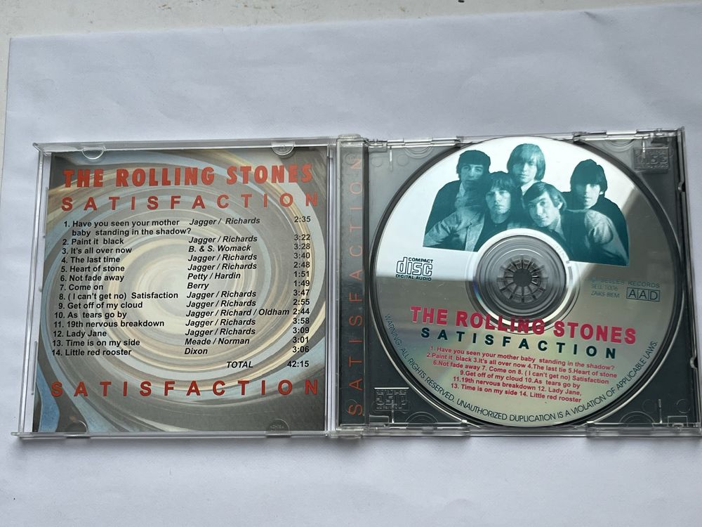 The Rolling Stones - Satisfaction CD 041 płyta ze zdjęciem zespołu