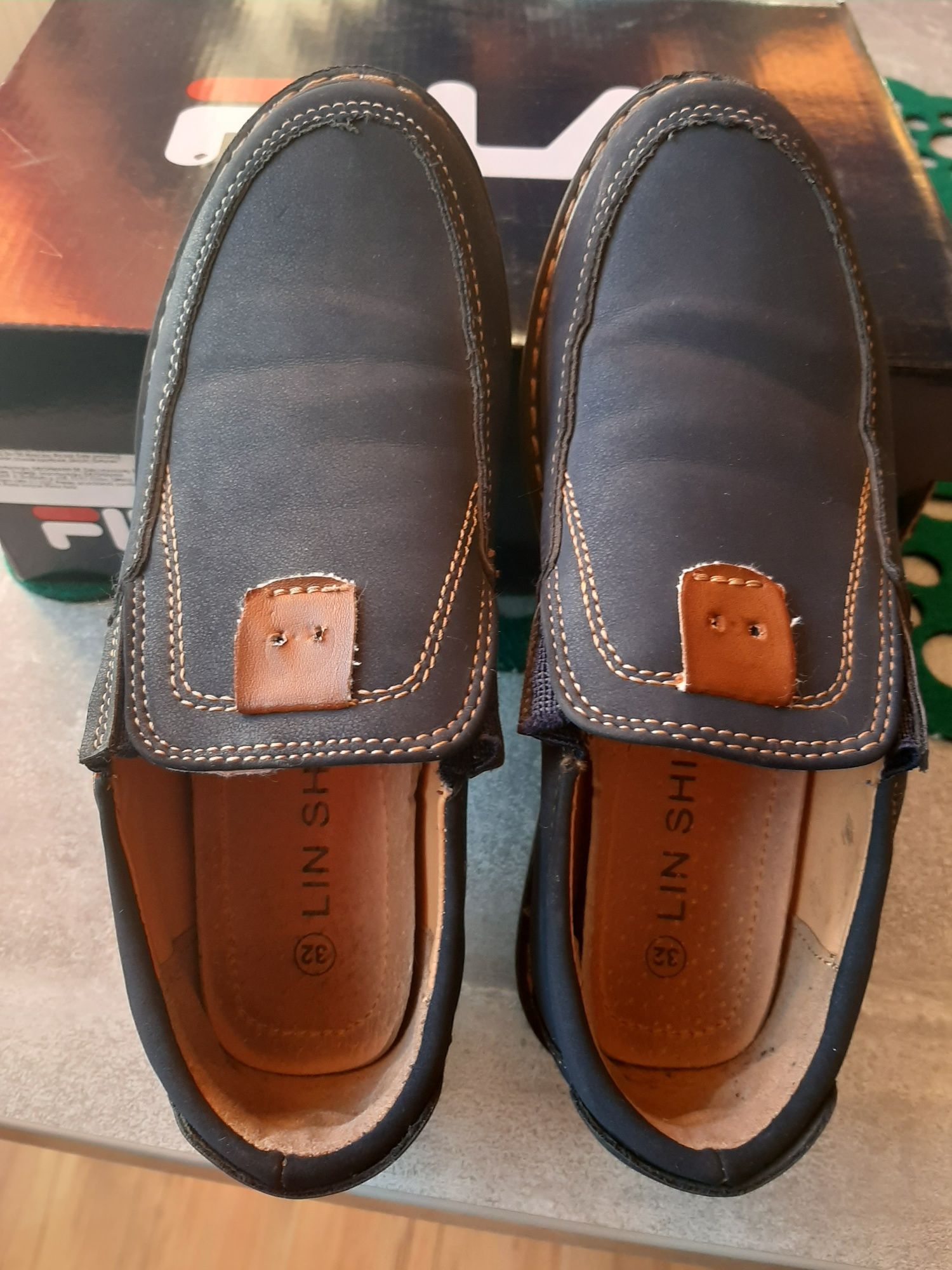 Buty chłopięce pantofle mokasyny r.31/32 wkladka 19cm