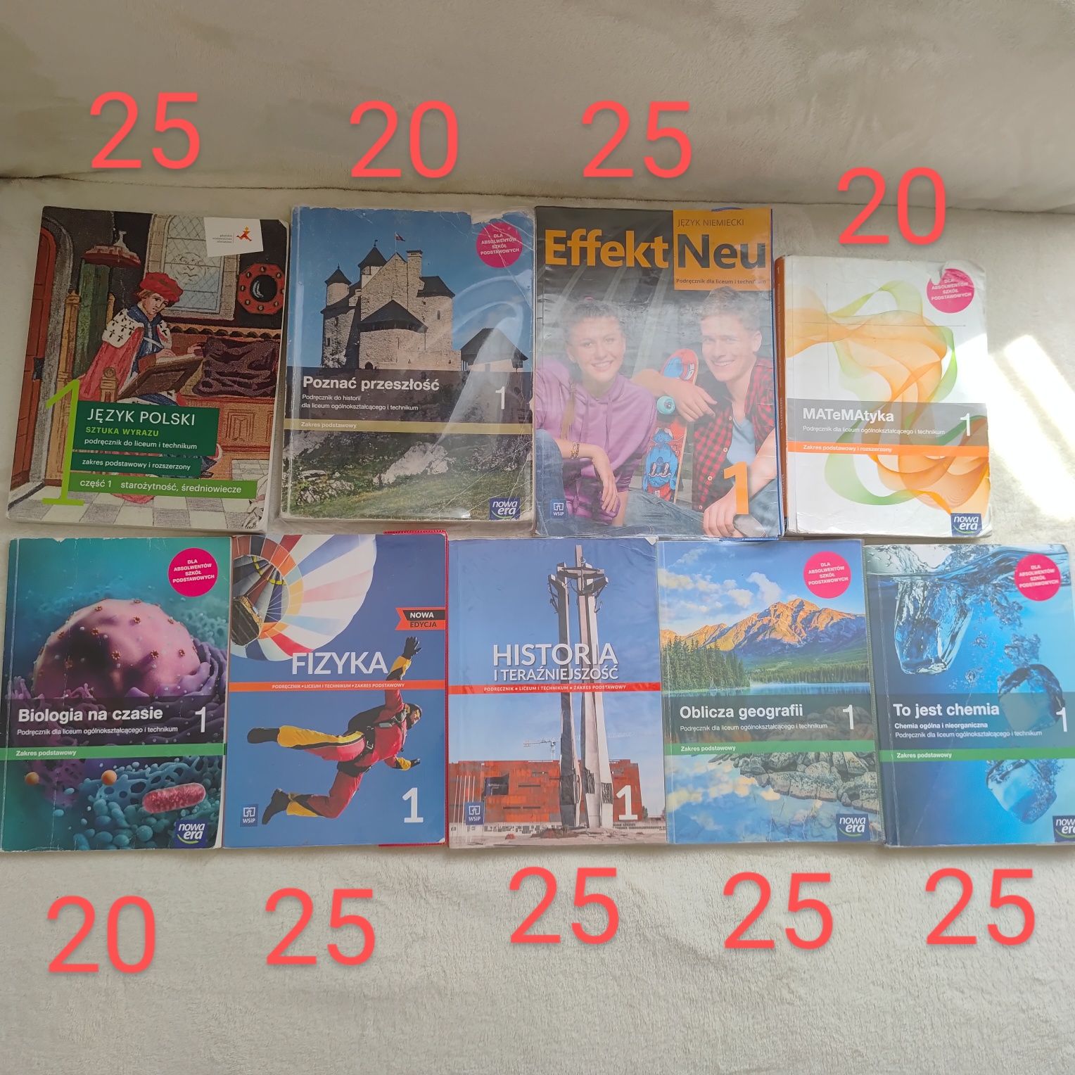 książki 1 klasa technikum