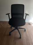 Cadeira secretaria preta NOVA