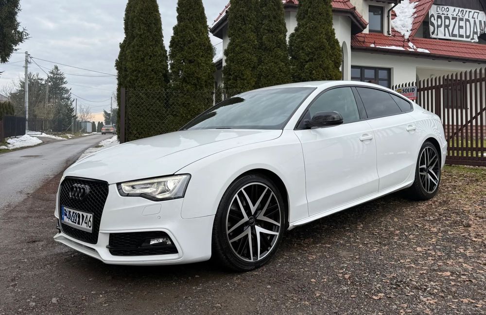 Audi A5 Sportback 3.0 V6 TDI 245KM. Napęd Quattro. Skrzynia S-Tronic. Pakiet S-Line. ASO