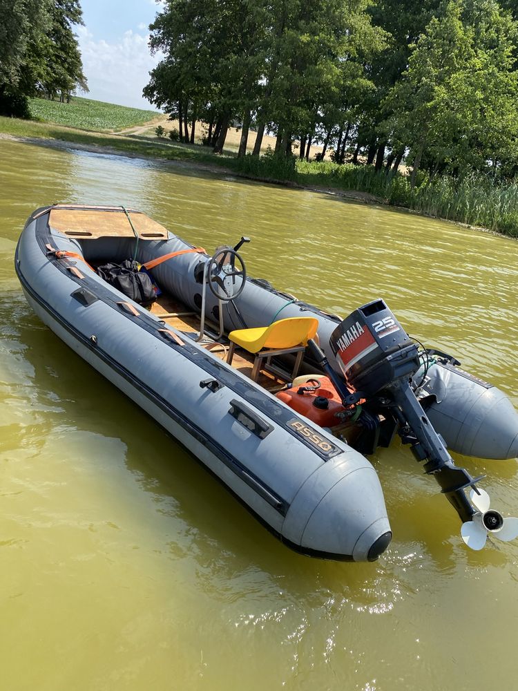 Ponton rib  ASSO+silnik Yamaha 25 Zamiana