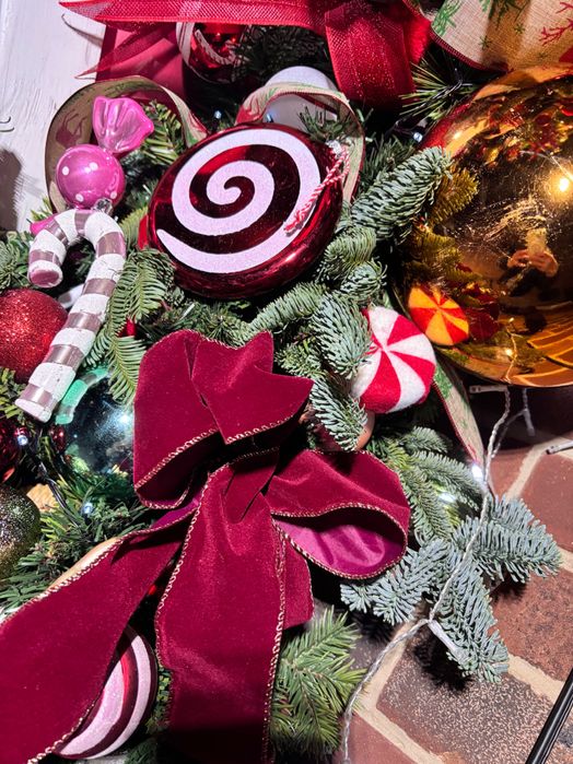 Гірлянда різдвяна для дверей камінів