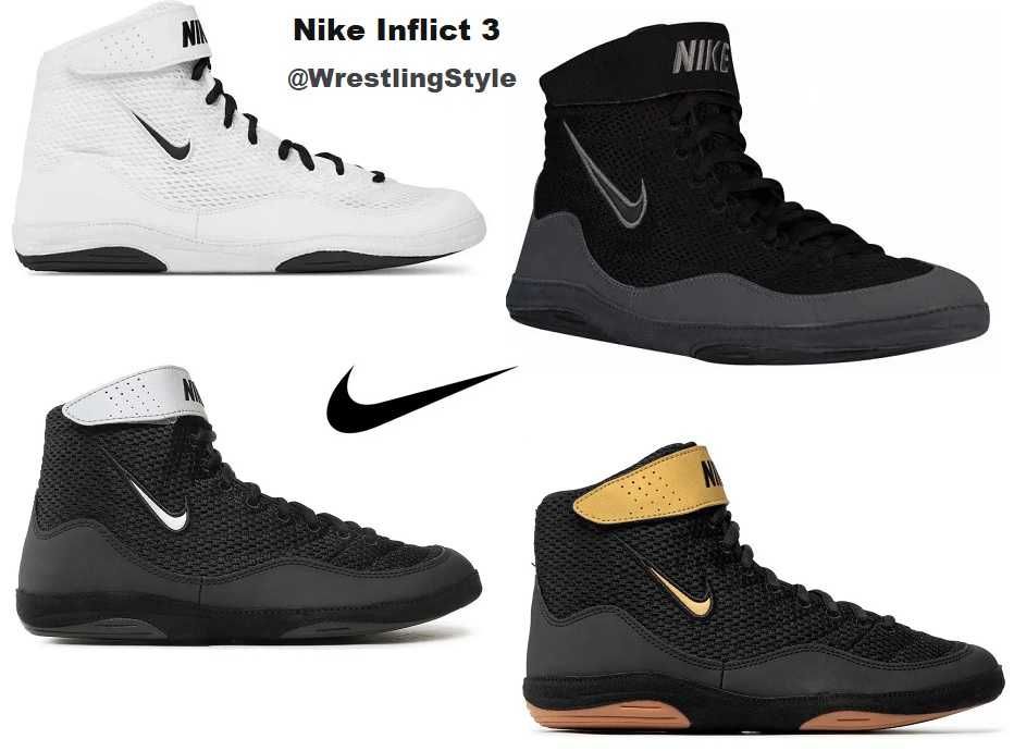 БОРЦОВКИ Nike Inflict 3, взуття для боротьби, боксерки найк оригінал