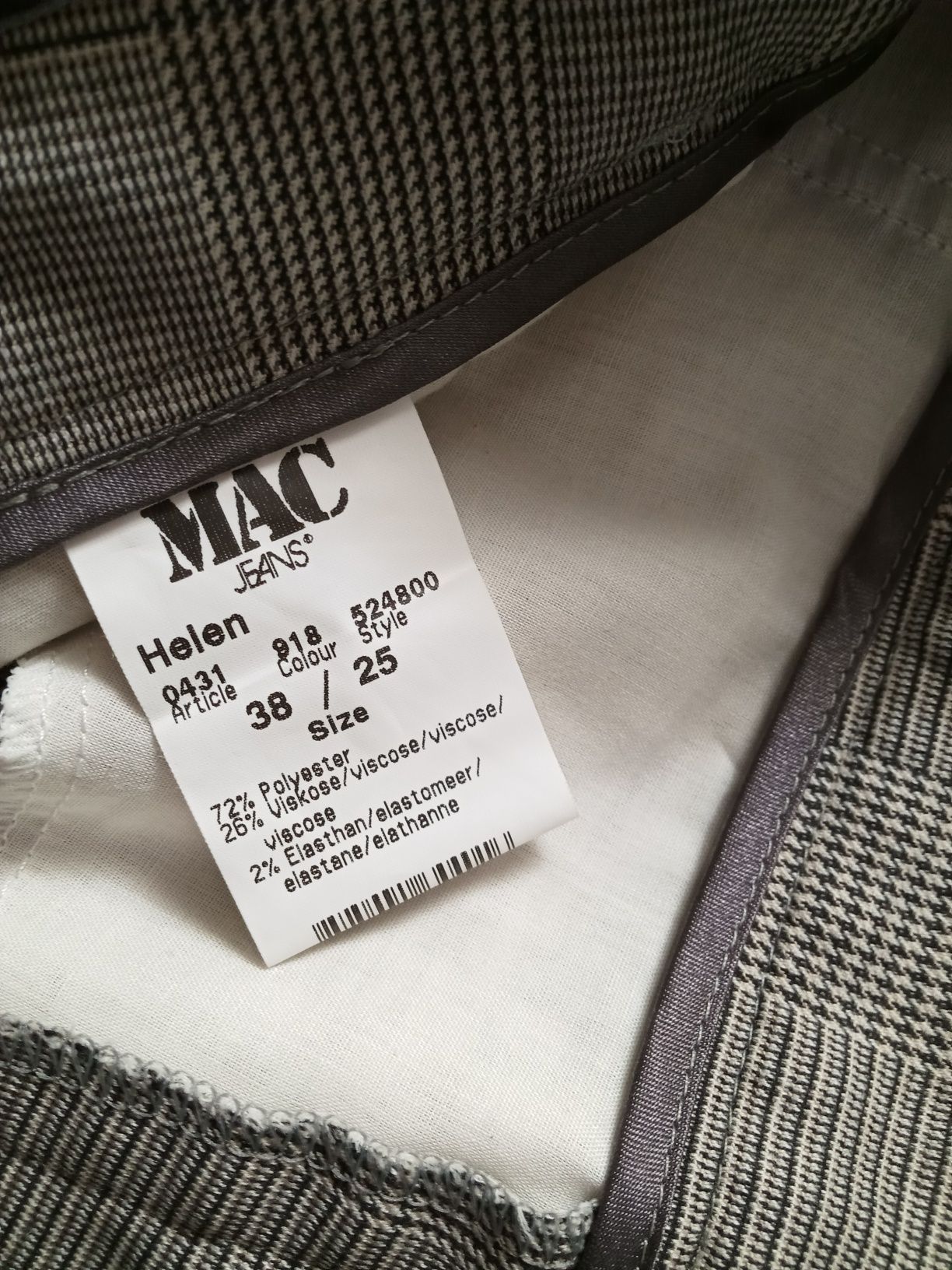 Spodnie  MAC JEANS Helen 7/8 r L Nowe