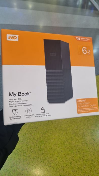 Disco externo WD 6 TB novo