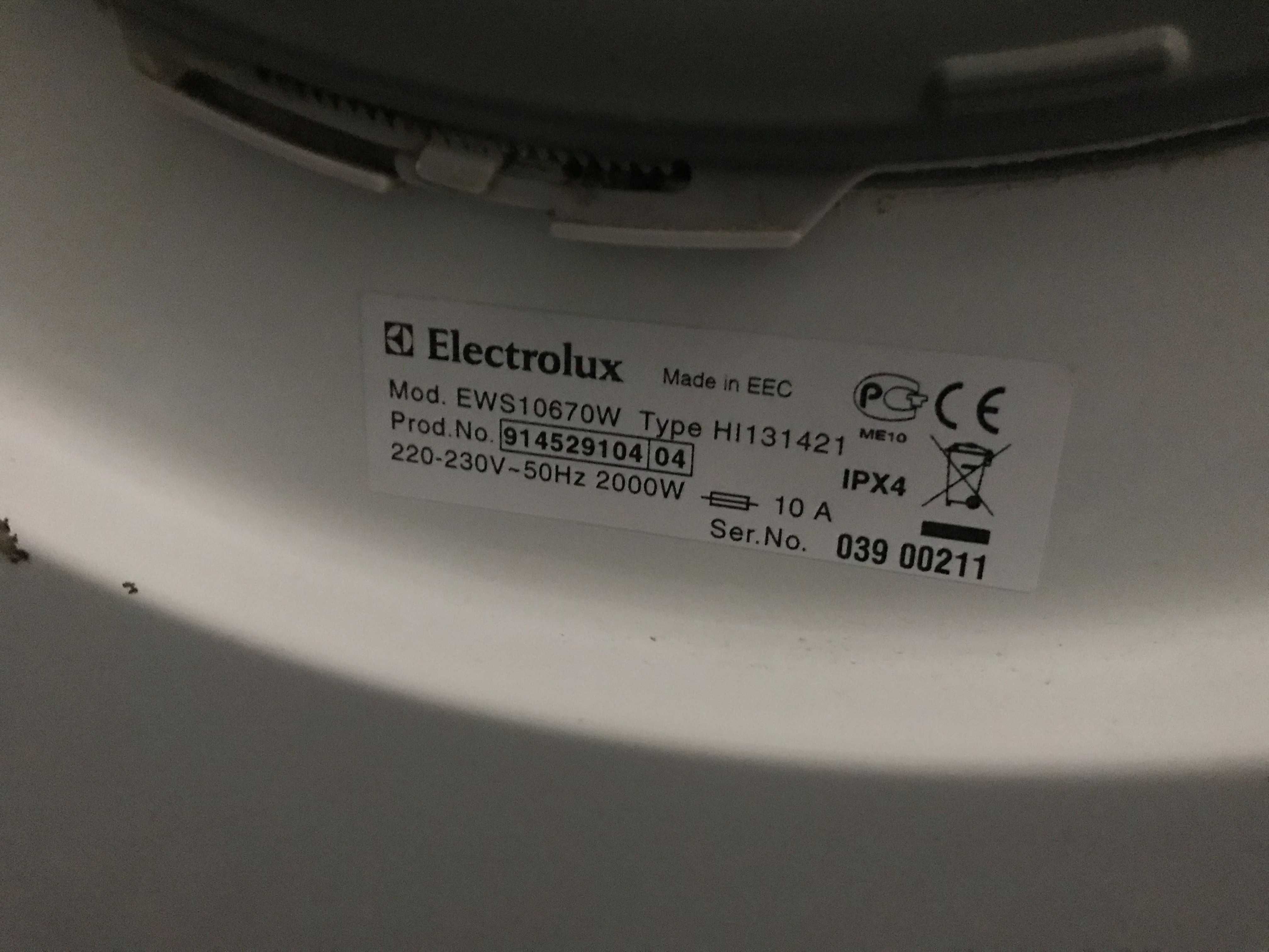 Electrolux EWS 10670 drzwiczki, szuflatka, itp.