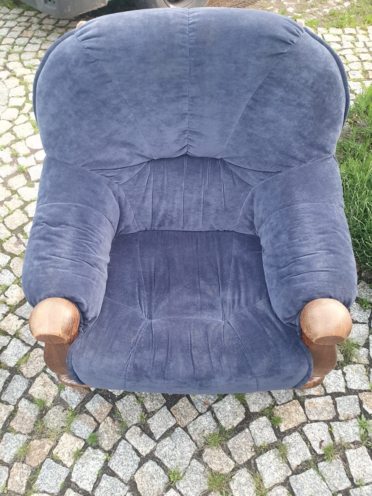 Komplet wypoczynkowy dębowy