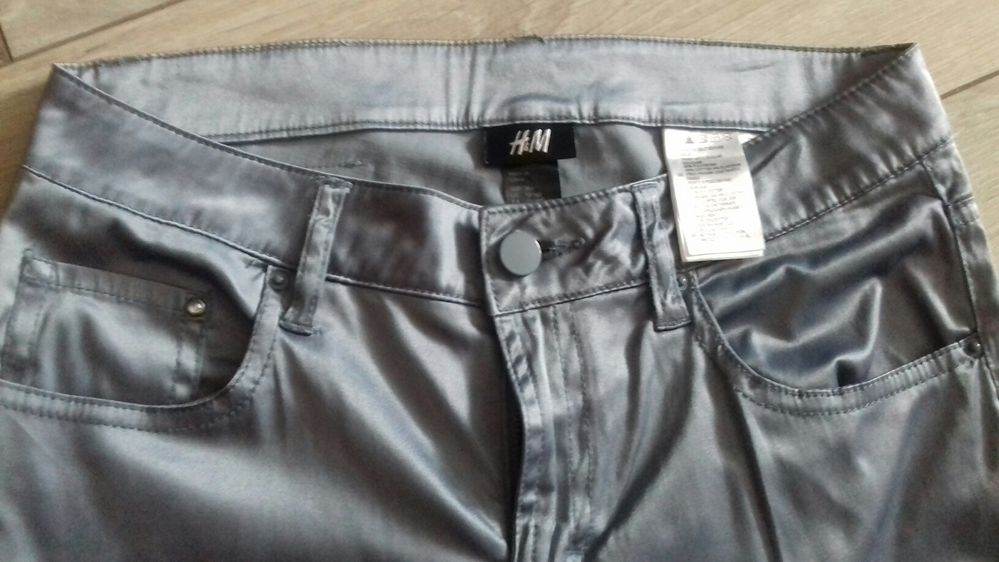 Spodnie H&M nowe 13-14 lat popiel