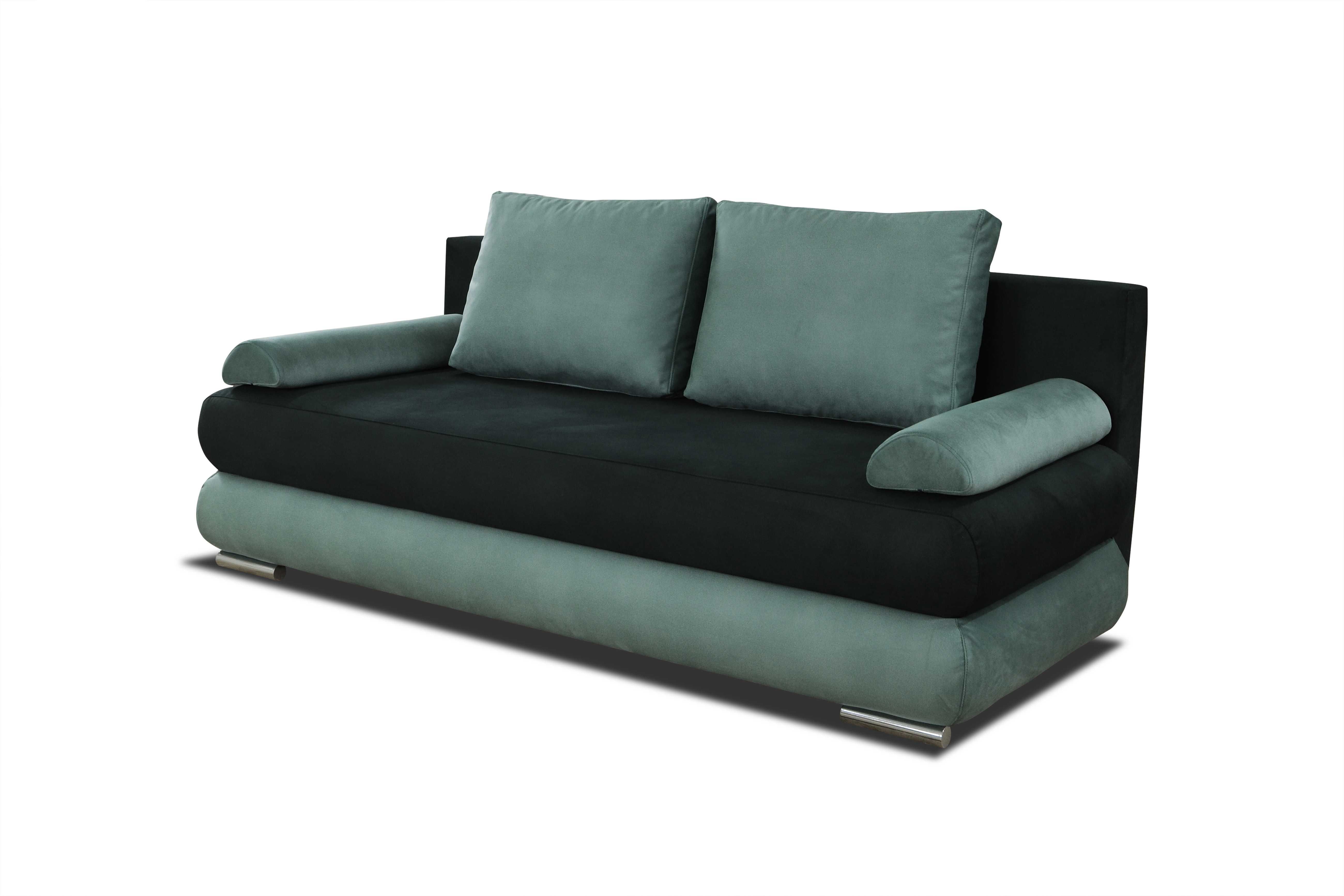 Elegancka kanapa rozkładana z poduszkami FAGO