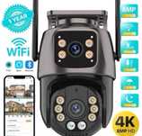 Kamera zewnętrzna 8mp, 2x4mp na obiektyw, wifi, aplikacja icsee. Nowa