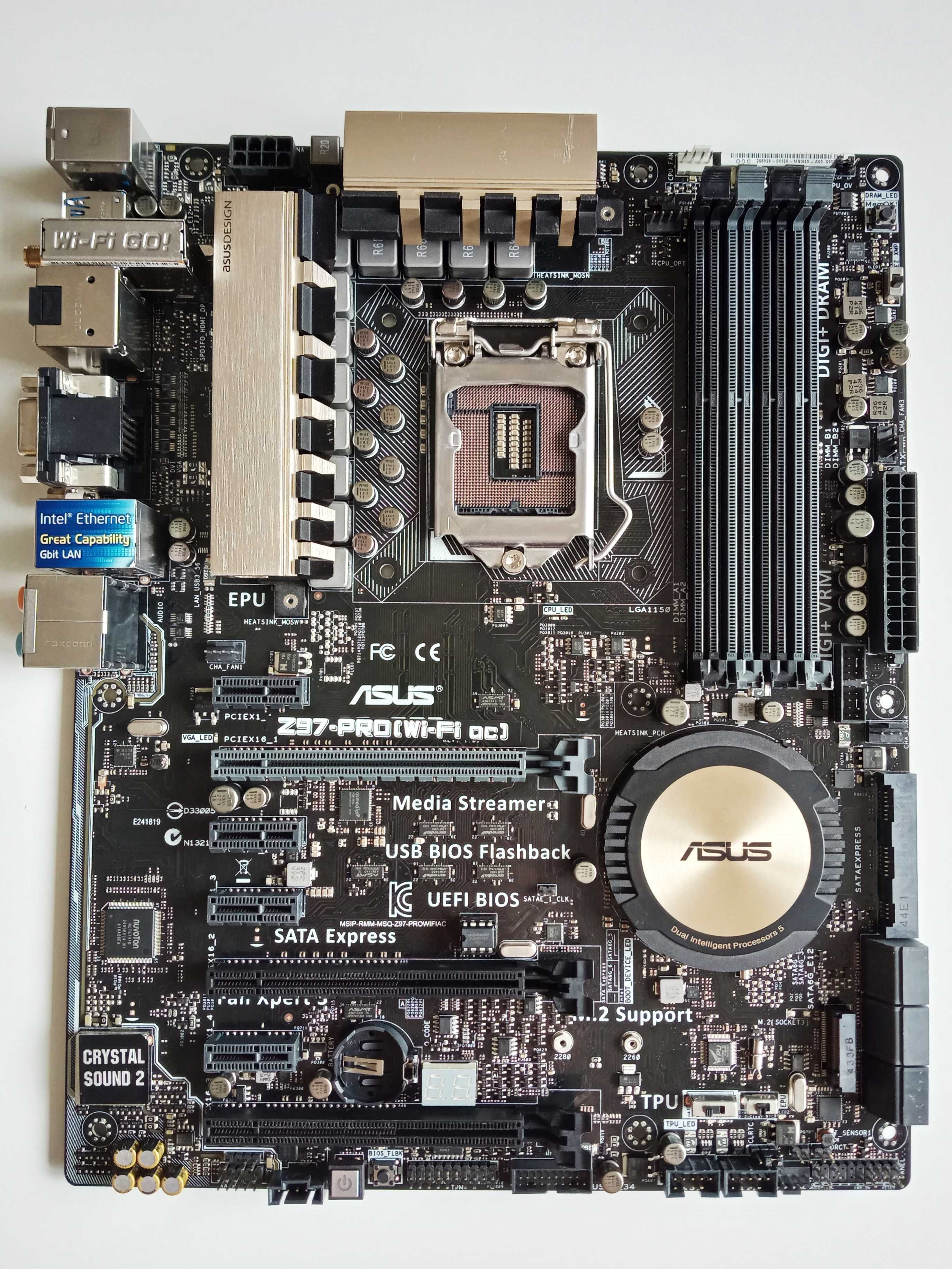 Płyta główna ASUS Z97-PRO WiFi ac, DDR3, PCIe3.0, USB3.0, SATAIII, M.2