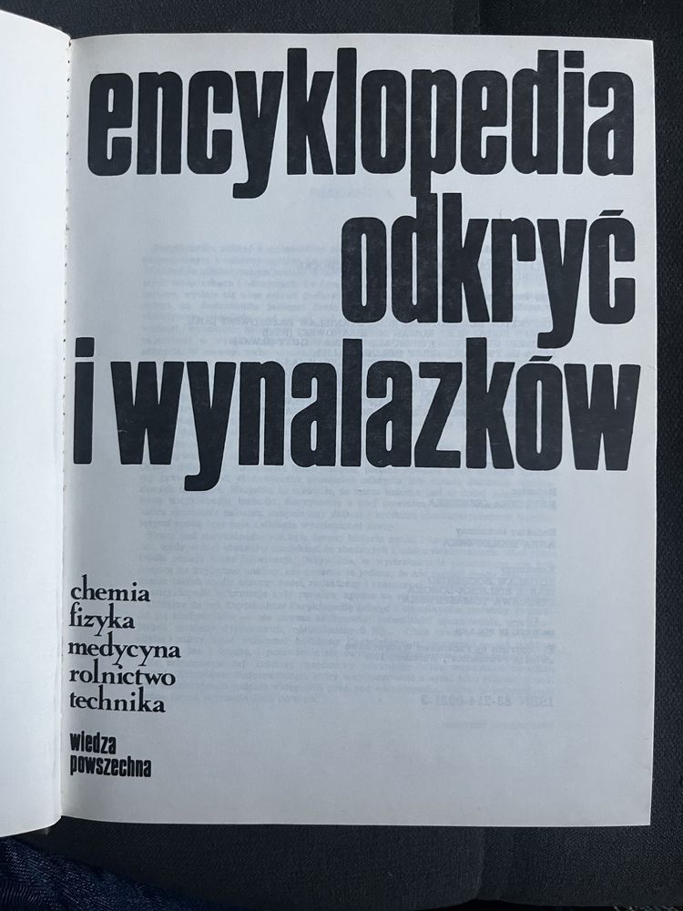 Encyklopedia okryć i wynalazków . Fizyka , chemia , medycyna