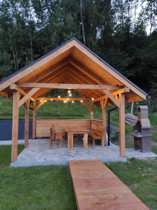 Domki w górach dla 9 osób - Balia z jacuzzi, sauna, Lipowa (Ostre),